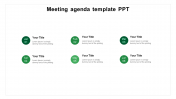 Stunning Meeting Agenda Template PPT Slide With Months