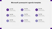 Amazing Microsoft PowerPoint Agenda Template Design