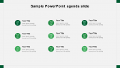 Sample PowerPoint Agenda Slides Template Design