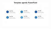 6 Steps Template Agenda PowerPoint For Presentation