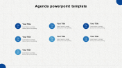 Beauteous Agenda PowerPoint Template Download 7 -Node