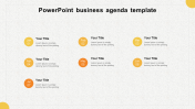 Best PowerPoint Business Agenda Template With Texture