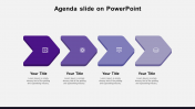 Creative Agenda Slide On PowerPoint In Arrow Model
