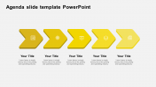 Enrich your 5 Steps Agenda Slide Template PowerPoint