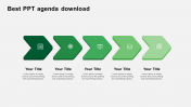 Best PPT Agenda Download Template Slide Design 5-Node
