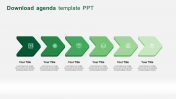 Download Agenda Template PPT Slides Presentation 6-Node