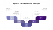 Agenda Design PPT And Google Slides In Purple Color