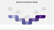 Attractive Agenda PowerPoint Design In Purple Color