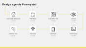 Awesome Design Agenda PowerPoint With Eight Nodes 