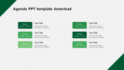 Simple and Stunning Best Agenda PPT Template Download