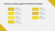 Business Meeting Agenda PowerPoint Template Presentation