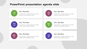 Amazing PowerPoint Presentation Agenda Slide