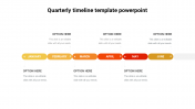 Stunning Quarterly Timeline Template PowerPoint