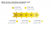 Best Arrow Timeline Template PPT Slides Presentation