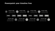 Creative PowerPoint Year Timeline Free Download