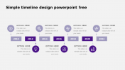 Download Simple Timeline Design PowerPoint Template