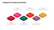 Customized Template For Timeline PowerPoint-Six Node
