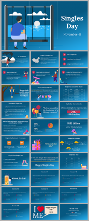 Creative Singles Day PowerPoint and Google Slides Themes