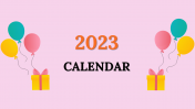 Microsoft PowerPoint Calendar Template 2023 & Google Slides