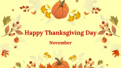 Happy Thanksgiving Day PowerPoint and Google Slides