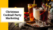 Creative Christmas Cocktail Party Marketing PowerPoint