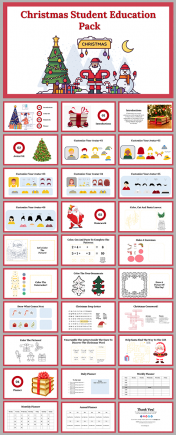 Predesigned Christmas Student Education Pack PowerPoint