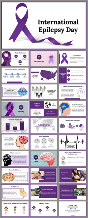Professional International Epilepsy Day PowerPoint Template 