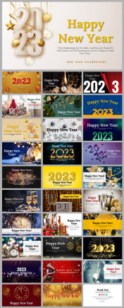 Happy New Year Background PPT and Google Slides Templates