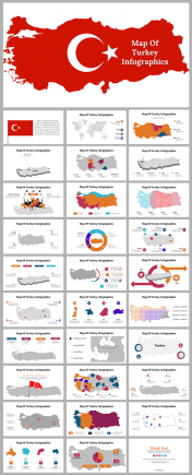 Map Of Turkey Infographics PPT and Google Slides Themes