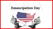 Easy To Use Professional Emancipation Day PowerPoint