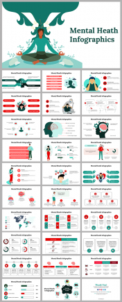 Mental Health Infographics PPT and Google Slides Themes