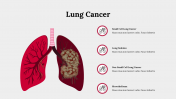 Easy To Use Lung Cancer PowerPoint Presentation Design