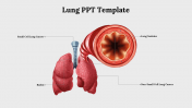 Easy To Use Professional Lung PPT Template For Your Needs