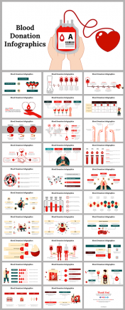 Use Blood Donation Infographics Google Slides And PowerPoint