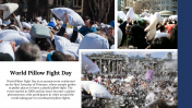 Discover World Pillow Fight Day PowerPoint And Google Slides