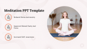 Easy To Editable Meditation PPT Template And Google Slides