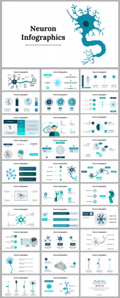 Predesigned Neuron Infographics PowerPoint And Google Slides