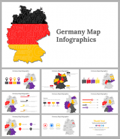 Germany Map Infographics PowerPoint And Google Slides