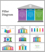 Pillar Diagram PowerPoint And Google Slides Template