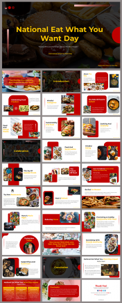 National Eat What You Want Day PPT And Google Slides
