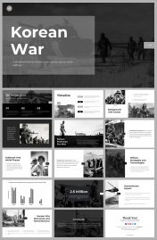 Korean War PPT Presentation And Google Slides Templates