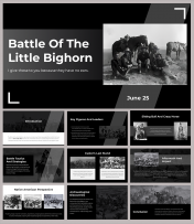 Battle Of The Little Bighorn PowerPoint And Google Slides