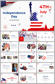 Independence Day PowerPoint And Google Slides Templates