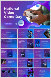 National Video Game Day PowerPoint And Google Slides