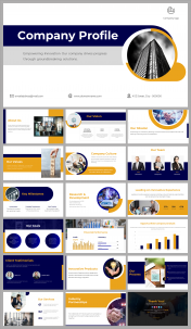 Company Profile Presentation And Google Slides Themes