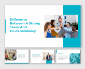 Difference Between A Strong Team And Codependency PowerPoint