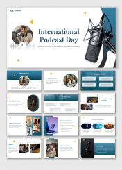 International Podcast Day PowerPoint And Google Slides 