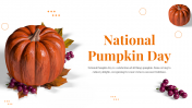 National Pumpkin Day PowerPoint And Google Slides Themes