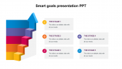 Multicolor Smart Goals Presentation PPT-Arrow Model