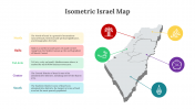 Isometric Israel Map PowerPoint And Google Slides Template